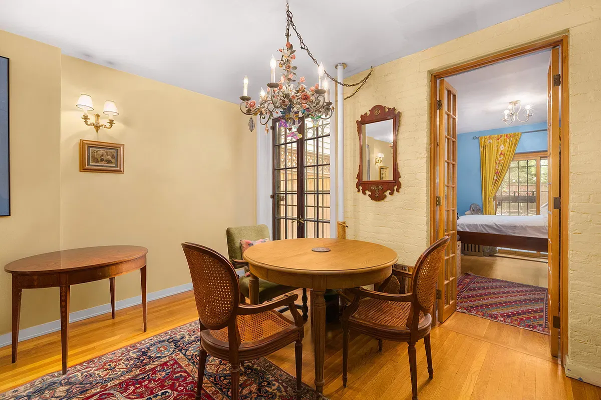 Dining area beside the bedroom at 306 West 90th Street #1