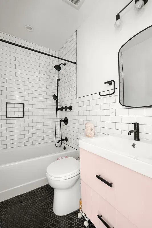 Bathroom with subway tile at 642 West 138th Street