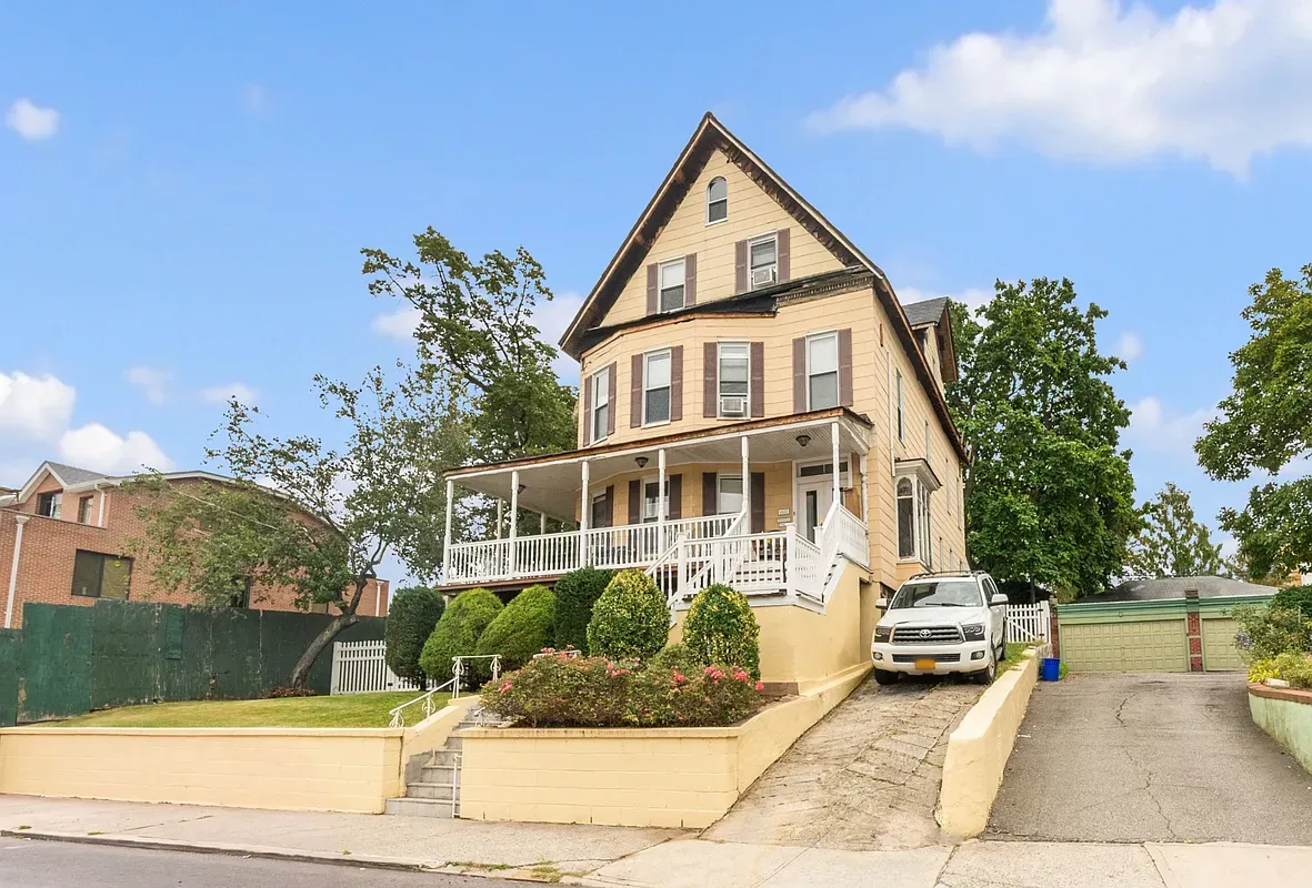 Victorian house with wraparound porch and driveway at 6655 Sedgwick Place in Bay Ridge, Brooklyn