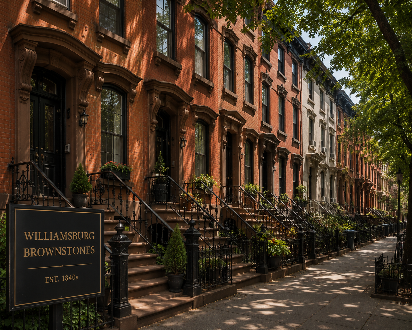 Williamsburg brownstones