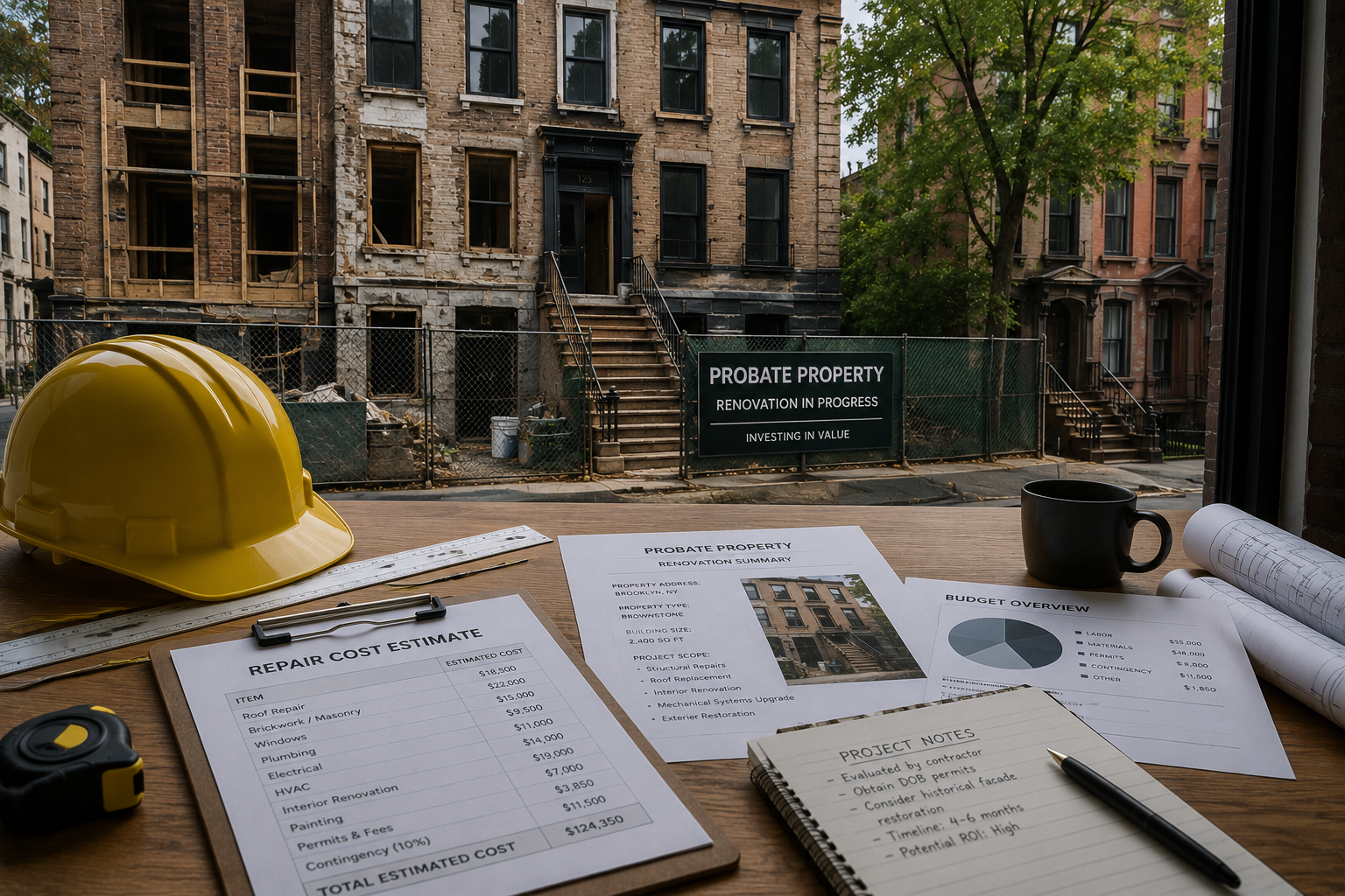 Probate property reparation costs