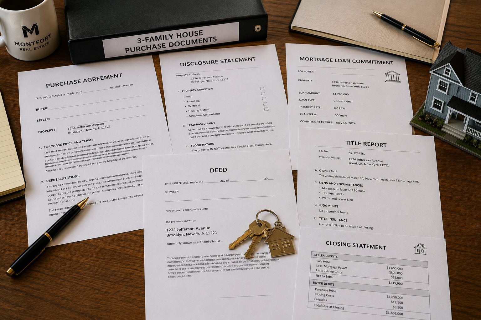 Legal documentation 3 family house