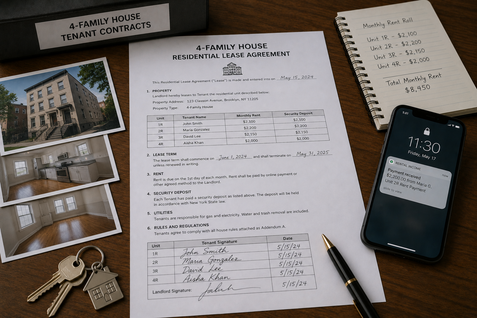 3 family tenant agreement